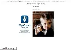 Sites similar to myvocal.com