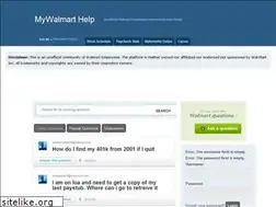 Sites similar to mywalmarthelp.com