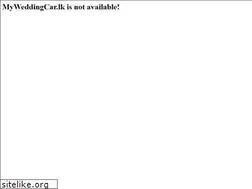 Sites similar to myweddingcar.lk