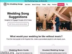 Sites similar to myweddingsongs.com