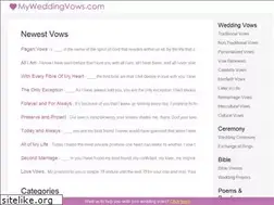 Sites similar to myweddingvows.com