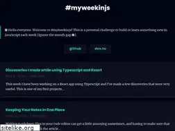 Sites similar to myweekinjs.com