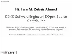 Sites similar to mzubairahmed.com
