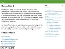 Sites similar to nachhaltigkeit.org
