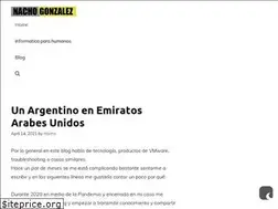 Sites similar to nachogonzalez.com.ar