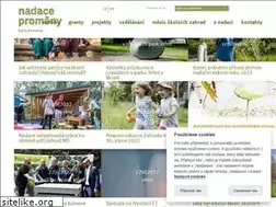 Sites similar to nadace-promeny.cz