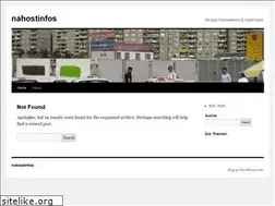 Sites similar to nahostinfos.wordpress.com