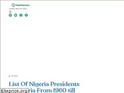 Sites similar to naijabiography.com