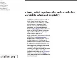 Sites similar to naledibushcamp.com