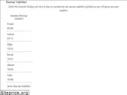 Sites similar to namaz-vakitleri.net