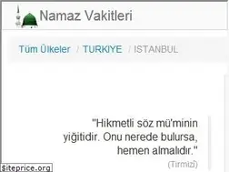 Sites similar to namazvakitleri.com.tr