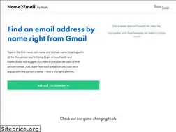 Sites similar to name2email.com
