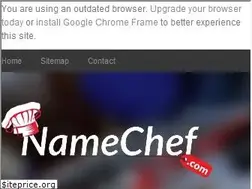 Sites similar to namechef.com
