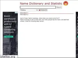 Sites similar to namedictionary.appzend.net