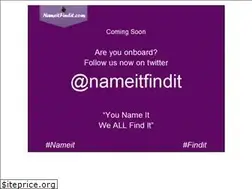 Sites similar to nameitfindit.com