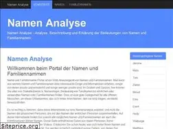 Sites similar to namenanalyse.com