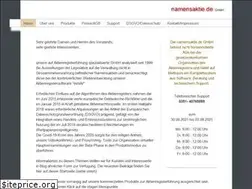 Sites similar to namensaktie.de