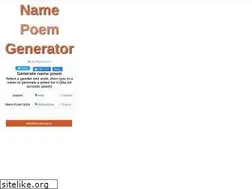 Sites similar to namepoem.org
