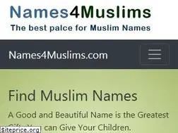 Sites similar to names4muslims.com