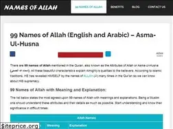 Sites similar to namesofallah.co.uk