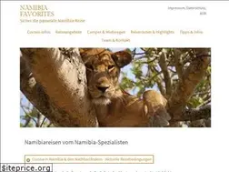 Sites similar to namibiafavorites.de
