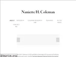 Sites similar to naniettecoleman.com