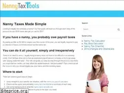 Sites similar to nannytaxtools.com
