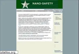 Sites similar to nano-safety.org