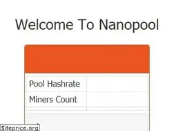 Sites similar to nanopool.org