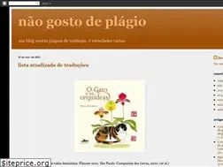 Sites similar to naogostodeplagio.blogspot.com