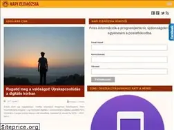 Sites similar to napielemozsia.hu