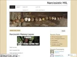 Sites similar to narcissisticmil.wordpress.com