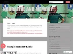 Sites similar to narrativeandmemory.wordpress.com