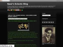 Sites similar to nasir-eclectic.blogspot.com