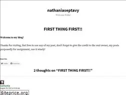 Sites similar to nathaniaseptavy.wordpress.com