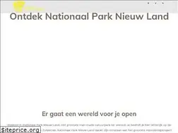 Sites similar to nationaalparknieuwland.nl