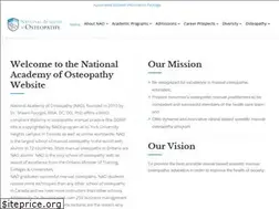 Sites similar to nationalacademyofosteopathy.com