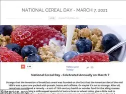 Sites similar to nationalcerealday.com