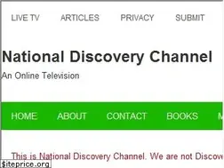 Sites similar to nationaldiscoverychannel.com