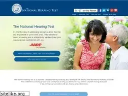 Sites similar to nationalhearingtest.org