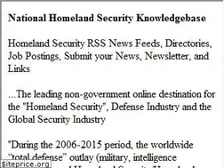 Sites similar to nationalhomelandsecurityknowledgebase.com