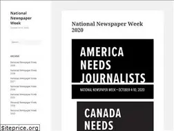 Sites similar to nationalnewspaperweek.com