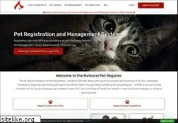 Sites similar to nationalpetregister.org