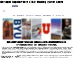 Sites similar to nationalpopularvoteutah.org