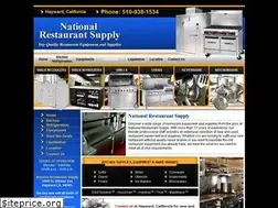 Sites similar to nationalrestaurantsupplyca.com