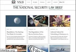Sites similar to nationalsecuritylawbrief.com