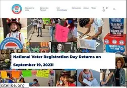 Sites similar to nationalvoterregistrationday.org