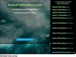Sites similar to nativetonowhere.com