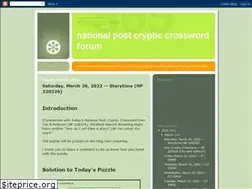 Sites similar to natpostcryptic.blogspot.com