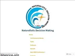 Sites similar to naturalisticdecisionmaking.org